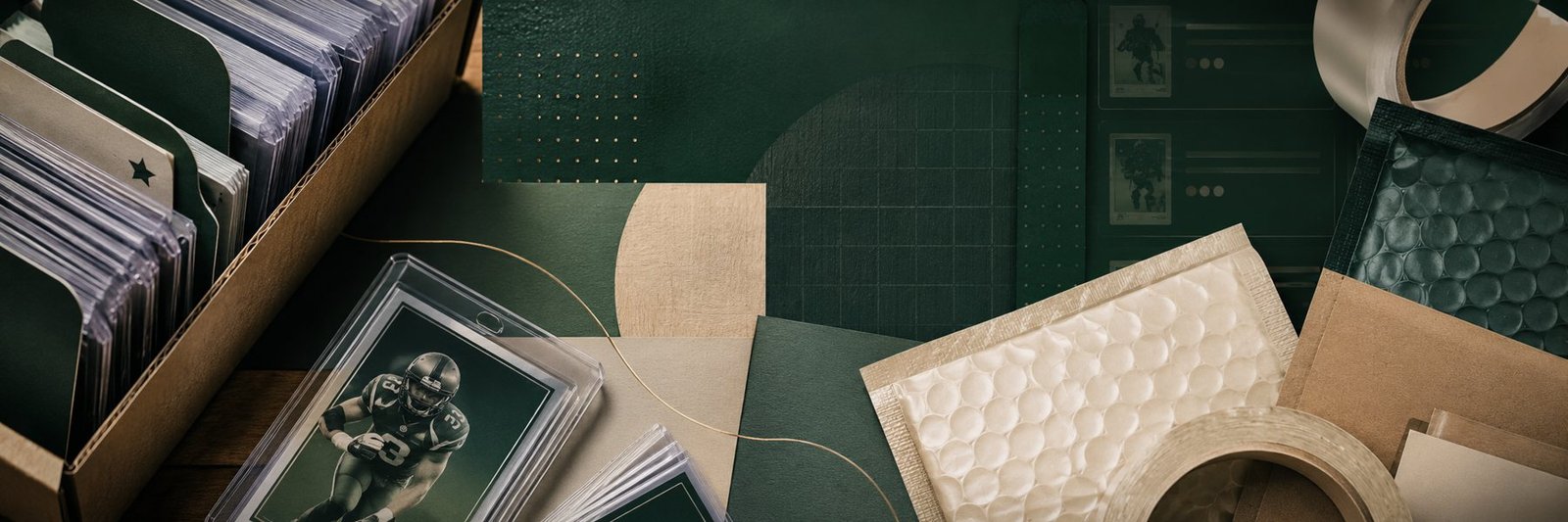 Kordell card sleeves, top loaders, and shipping supplies